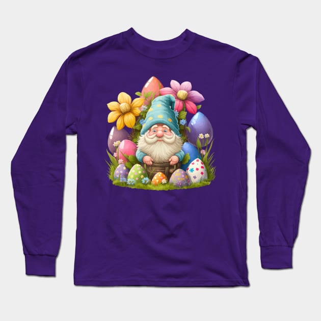 Easter Gnome Long Sleeve T-Shirt by ExprEssie